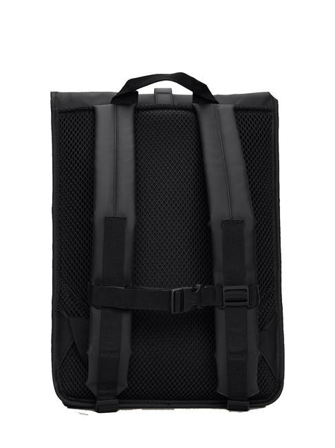 ROLLTOP RUCKSACK Gro&szlig;er wasserdichter Rucksack Schwarz - Rucks&auml;cke f&uuml;r Schule &amp; Freizeit