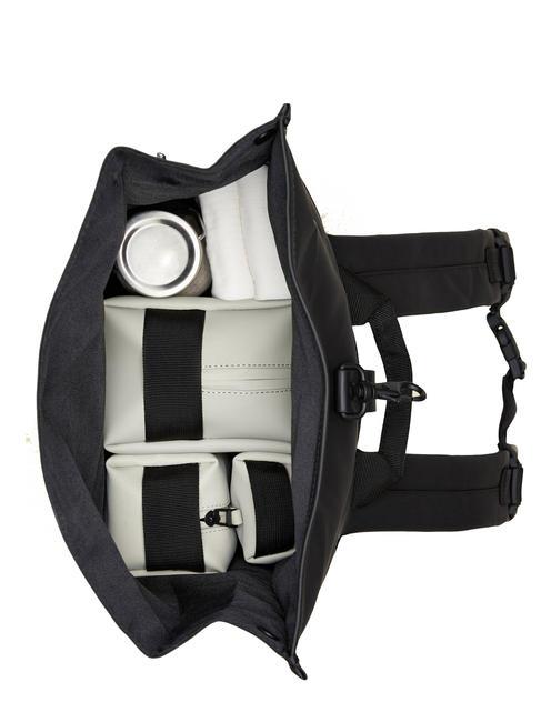 ROLLTOP RUCKSACK Gro&szlig;er wasserdichter Rucksack Schwarz - Rucks&auml;cke f&uuml;r Schule &amp; Freizeit