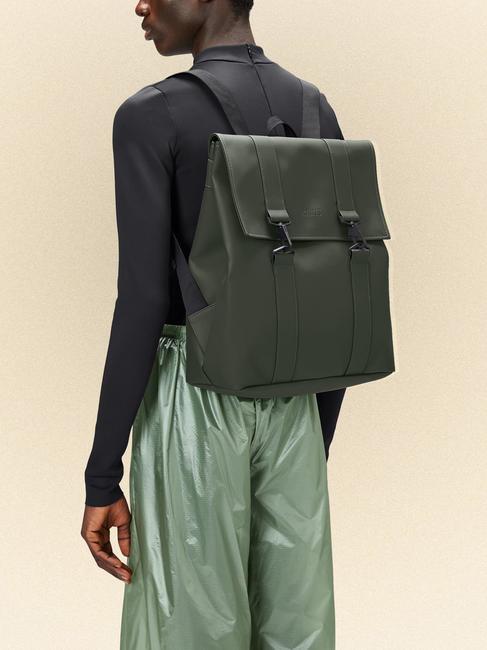 MSN BAG Wasserdichter City-Rucksack Gr&uuml;ns - Rucks&auml;cke f&uuml;r Schule &amp; Freizeit