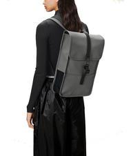 RAINS BACKPACK MINI Wasserdichter Rucksack grau - Rucks&auml;cke f&uuml;r Schule &amp; Freizeit - 4