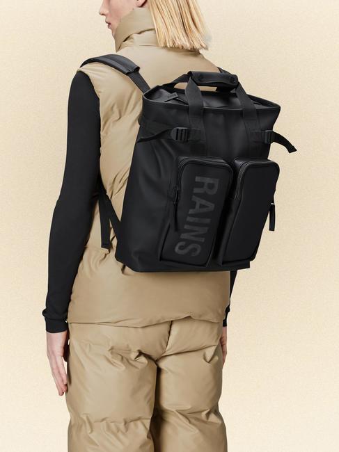 TEXEL TOTE Rucksack Wasserdichte Tasche Schwarz - PC-Rucks&auml;cke