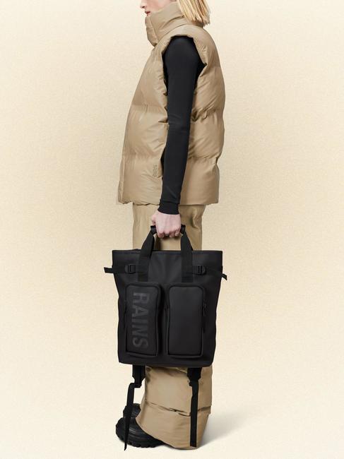 TEXEL TOTE Rucksack Wasserdichte Tasche Schwarz - PC-Rucks&auml;cke