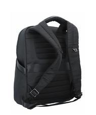 PIQUADRO WALLABY Rucksack aus Leder und Stoff, 14-Zoll-PC-Halter Schwarz - PC-Rucks&auml;cke - 4