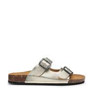DOCKSTEPS VEGA  Sandale aus laminiertem Leder mit zwei Schnallen Platin - Damenschuhe - 2