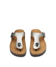 DOCKSTEPS VEGA 2290 Flip-Flop-Sandale aus laminiertem Leder Platin - Damenschuhe - 3