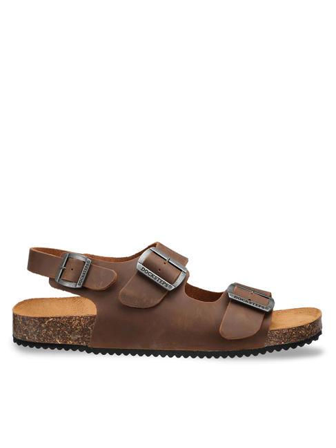 VEGA 2288 Franziskaner-Sandale aus Leder dunkelbraun - Herrenschuhe
