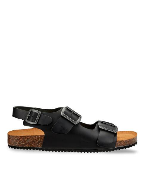 VEGA 2288 Franziskaner-Sandale aus Leder Schwarz - Herrenschuhe