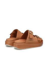 DOCKSTEPS CATALINA Hohe Slipper-Sandale aus Leder Cognac - Damenschuhe - 4