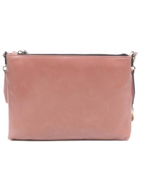 CLUTCH Tasche mit Schultergurt aus Leder Rosenmorgen - Damentaschen