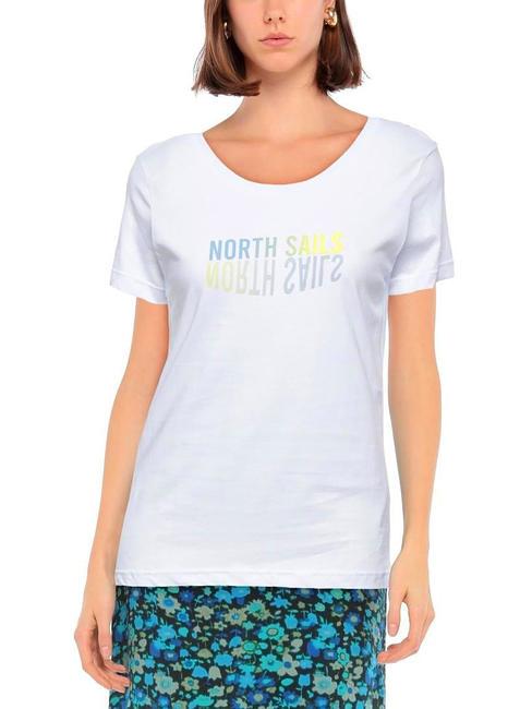 LOGO MIRROR Baumwoll t-shirt Wei&szlig; - T-Shirts und Tops f&uuml;r Damen