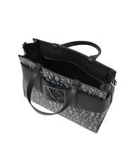 ARMANI EXCHANGE LOGO ALL OVER Handtasche mit Schultergurt beige/schwarz - Damentaschen - 5