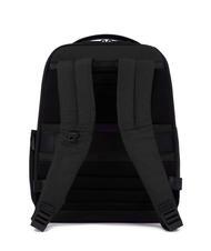 PIQUADRO WOLLEM Rucksack aus Leder und Stoff, 14-Zoll-Laptophalter Schwarz - PC-Rucks&auml;cke - 3