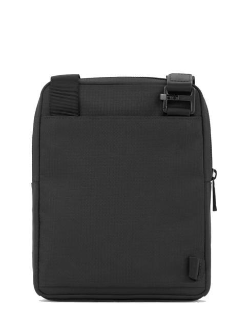 WOLLEM iPad Mini-Tasche aus Stoff und Leder Schwarz - Umh&auml;ngetaschen Herren