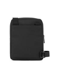 PIQUADRO WOLLEM iPad Mini-Tasche aus Stoff und Leder Schwarz - Umh&auml;ngetaschen Herren - 4