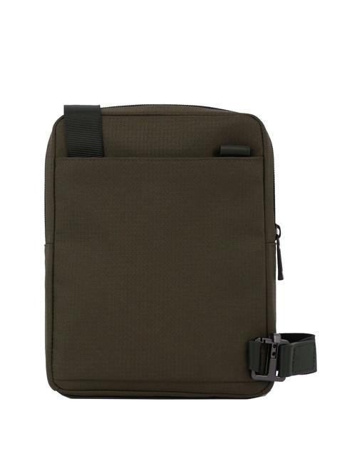 WOLLEM iPad Mini-Tasche aus Stoff und Leder GR&Uuml;N - Umh&auml;ngetaschen Herren