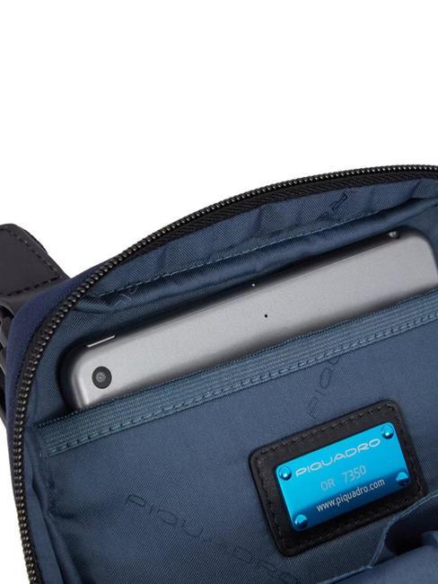 WOLLEM iPad Mini-Tasche aus Stoff und Leder GR&Uuml;N - Umh&auml;ngetaschen Herren