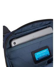 PIQUADRO WOLLEM iPad Mini-Tasche aus Stoff und Leder GR&Uuml;N - Umh&auml;ngetaschen Herren - 5