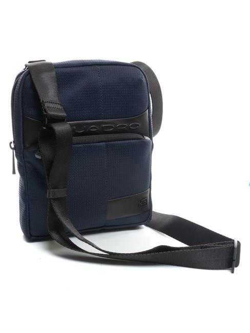 WOLLEM iPad Mini-Tasche aus Stoff und Leder Blau - Umh&auml;ngetaschen Herren