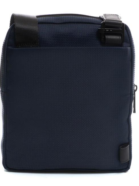WOLLEM iPad Mini-Tasche aus Stoff und Leder Blau - Umh&auml;ngetaschen Herren