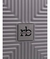 ROCCOBAROCCO ADVENTURE Set mit 3 Kabinentrolleys, mittelgro&szlig;, gro&szlig; Silber - Trolleyset - 8