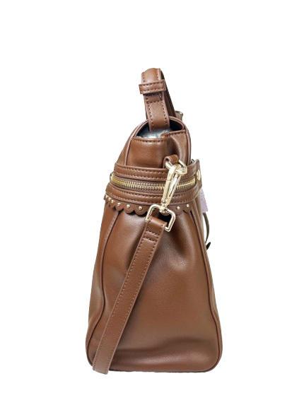 CECILE Handtasche mit Schultergurt Schokolade - Damentaschen