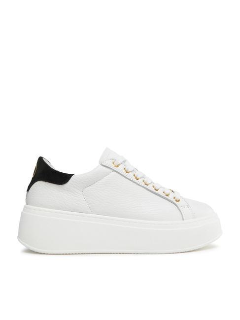 METALLIC LOGO Ledersneaker optisch / schwarz - Damenschuhe
