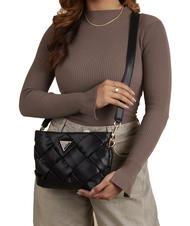 GUESS ZAINA Schultertasche SCHWARZ - Damentaschen - 4