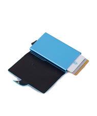 PIQUADRO BLUE SQUARE Kreditkartenetui aus Leder und Metall - Brieftaschen Herren
