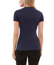 GUESS MINI TRIANGLE T-Shirt mit V-Ausschnitt blau geschw&auml;rzt - T-Shirts und Tops f&uuml;r Damen - 2