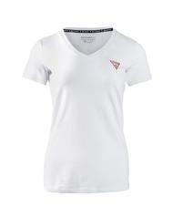 GUESS MINI TRIANGLE T-Shirt mit V-Ausschnitt purwei&szlig; - T-Shirts und Tops f&uuml;r Damen - 5