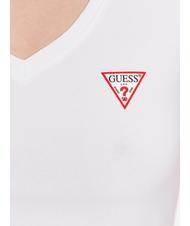 GUESS MINI TRIANGLE T-Shirt mit V-Ausschnitt purwei&szlig; - T-Shirts und Tops f&uuml;r Damen - 4