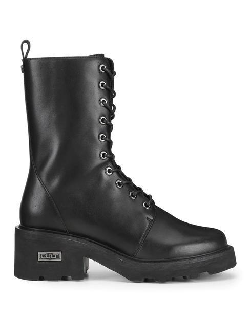 GRACE Stiefeletten aus Leder Schwarz - Damenschuhe