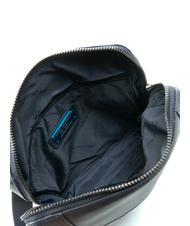 PIQUADRO MACBETH Erweiterbare Ledertasche Blau - Umh&auml;ngetaschen Herren - 5