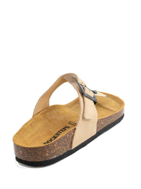 VEGA Zehenstegsandale aus Wildleder Taupe - Damenschuhe