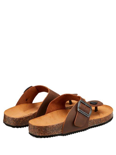 VEGA Zehenstegsandale aus Wildleder Tabak - Herrenschuhe
