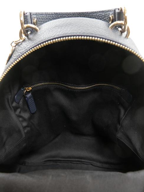 ALPHA Rucksack aus strukturiertem Leder DUNKELBLAU - Damentaschen