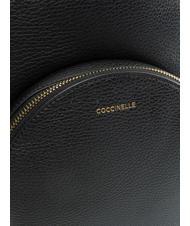 COCCINELLE ALPHA Rucksack aus strukturiertem Leder Schwarz - Damentaschen - 3