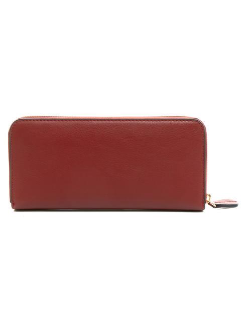 T OVAL Geldb&ouml;rse mit umlaufendem Rei&szlig;verschluss feuriges Rot - Brieftaschen Damen