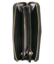 TWINSET T OVAL Geldb&ouml;rse mit umlaufendem Rei&szlig;verschluss Schwarz - Brieftaschen Damen - 2
