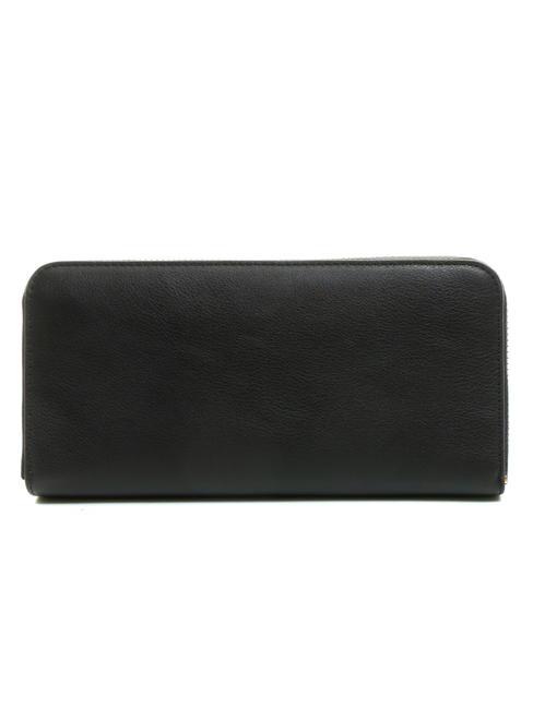 T OVAL Geldb&ouml;rse mit umlaufendem Rei&szlig;verschluss Schwarz - Brieftaschen Damen