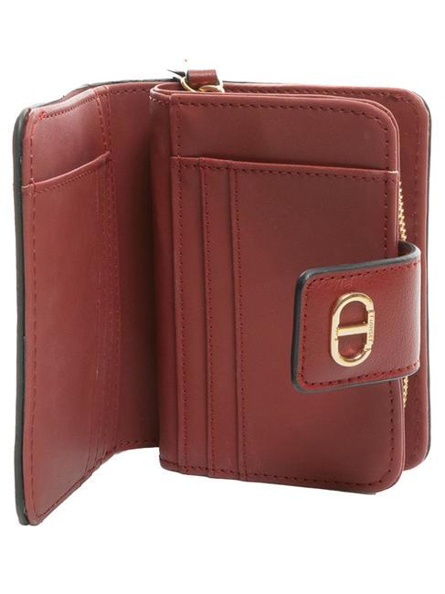 T OVAL Kleine Geldb&ouml;rse mit umlaufendem Rei&szlig;verschluss feuriges Rot - Brieftaschen Damen