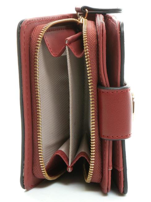 T OVAL Kleine Geldb&ouml;rse mit umlaufendem Rei&szlig;verschluss feuriges Rot - Brieftaschen Damen