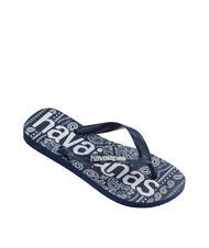 HAVAIANAS TOP LOGOMANIA FASHION Gummi-Flip-Flops Navy blau - Schuhe Unisex - 2
