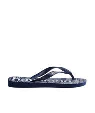 HAVAIANAS TOP LOGOMANIA FASHION Gummi-Flip-Flops Navy blau - Schuhe Unisex - 3