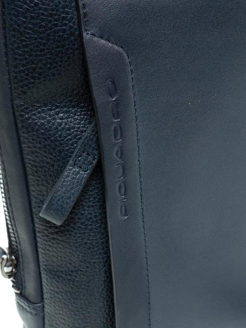 PAN Kleine Ledergeldb&ouml;rse Blau - Umh&auml;ngetaschen Herren