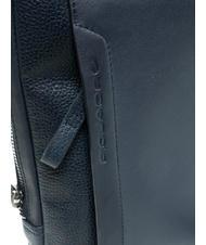PIQUADRO PAN Kleine Ledergeldb&ouml;rse Blau - Umh&auml;ngetaschen Herren - 4