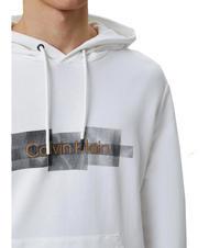 CALVIN KLEIN BOX STRIPED LOGO Kapuzenpullover Helles Weiss - Sweatshirts Herren - 3