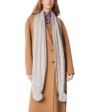TWINSET SchalmitPompon  hellmeliert grau - Schals - 3