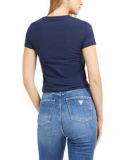 GUESS MINI TRIANGLE Schmal geschnittenes T-Shirt blau geschw&auml;rzt - T-Shirts und Tops f&uuml;r Damen - 2