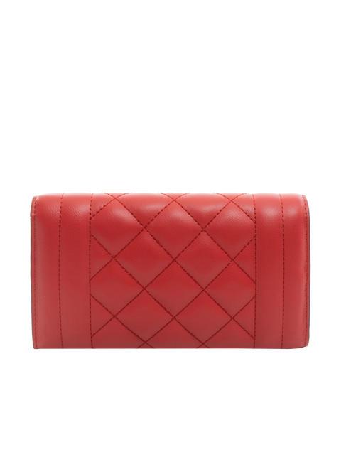 CHECK AND LINES Clutch mit Kettenschulterriemen ROT - Damentaschen